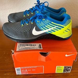 Nike Metcon DSX Flyknit cross training shoes, 852930-400, men’s US 11.5